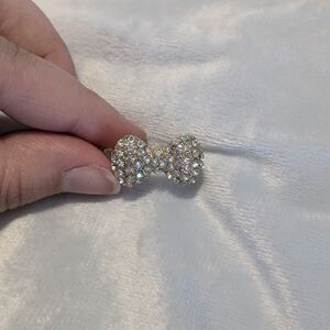 Glittering Rhinestone Bow Ring
